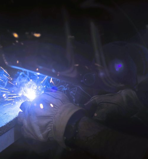 Soudure de cadre de près